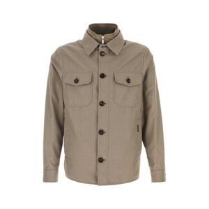 Moorer Men Dove Grey Jacquard Dulac Jacket